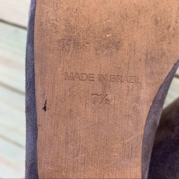 Madewell | Nico Gray Suede Flat Booties 7.5 - Picture 10 of 11